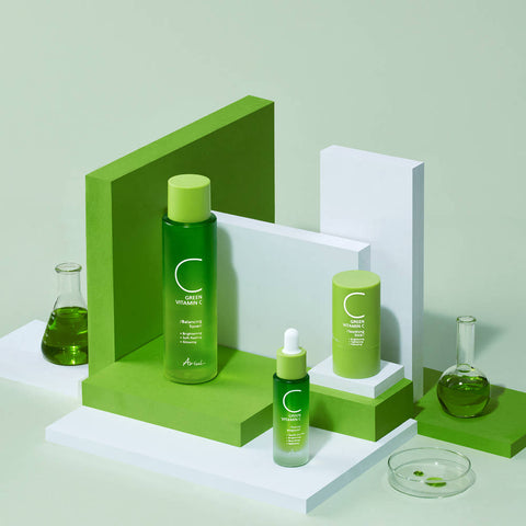 Ariul Green Vitamin C Toner + 2 Ampoules + Cream - 3-Piece Set