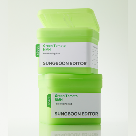 Sungboon Editor Green Tomato low-irritation Peeling NMN Pads 60pcs (2 pack)