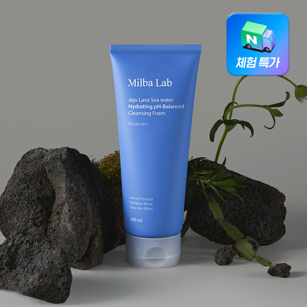 Milk Baobab Milba Lab Jeju Lava Seawater Moisturizing Mildly Acidic Cleansing Foam 200ml