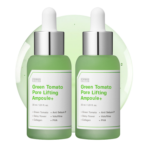 Sungboon Editor Green Tomato Hydrating Hyaluronic Pore-Reducing Ampoule 30ml (2 pack)