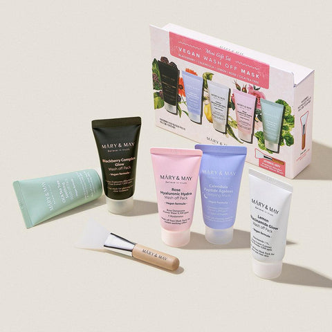 Soonsu Beauty Vegan Wash off Mask Mini Gift Set front view