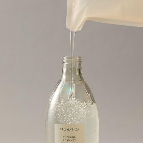 Aromatica Vitalizing Rosemary All-in-One Wash 300ml & Refill 300ml Set