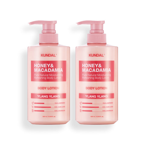 Kundal Honey & Macadamia Pure Body Lotion (Ylang Ylang) (2 Pack), 500ml