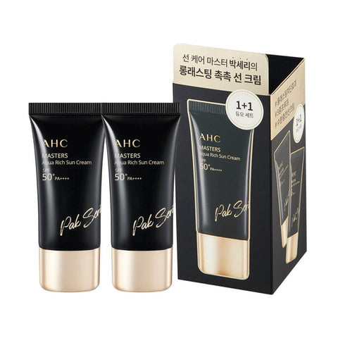 Soonsu Beauty Masters Aqua Rich Sun Cream SPF 50+ PA+++++ 1+1 set front view