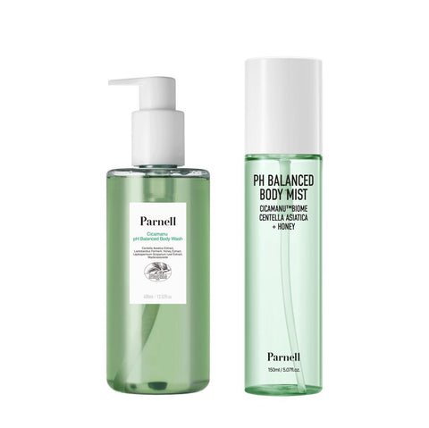Parnell CicaManu Mildly Acidic Body Wash 400ml + Body Mist 150ml