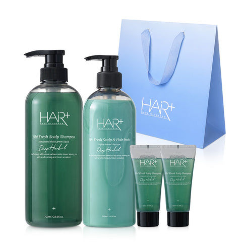 HairPlus Offresh Dry Scalp Anti-Aging Cooling Shampoo & Hair Pack
