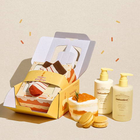 Nutseline Hoho Nut Baby Shower Kit (Wash + Lotion + Baby Socks)
