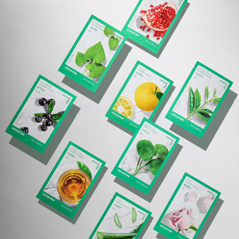 Innisfree Squeeze Energy Mask Green Tea Special Set - 20 Sheets