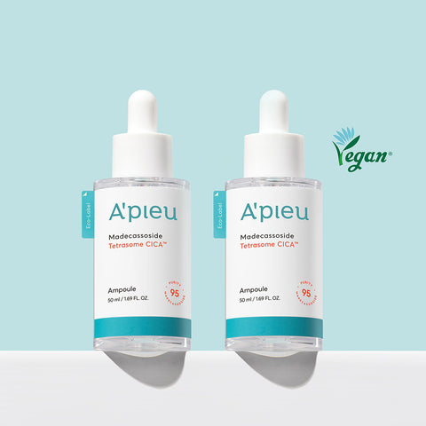 A'PIEU Madecassoside Tetrasome Cica Ampoule 50ml (2 Pack)