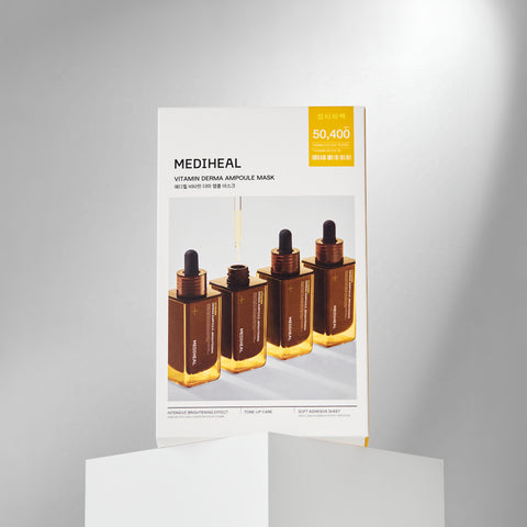 Mediheal Best Ampoule Mask 3 Types 30 Sheets (Tea Tree + Madecassoside + Vitamin)