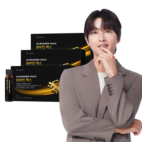 Dr. Lean Albumin Max Drinkable Egg White Albumin Complex 100% 3 Boxes (21 Bottles 21-Day Supply)