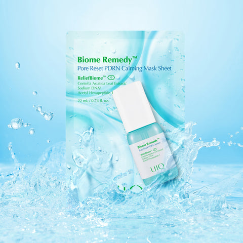 UIQ Biome Remedy Pore Reset PDRN Calming Mask Sheet - 20 sheets (5 sheets x 4 boxes)