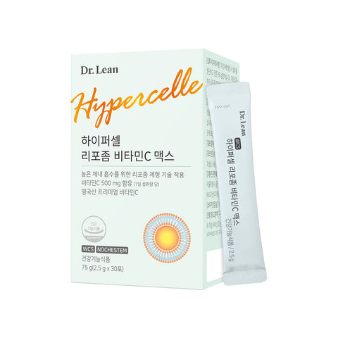 Dr. Lean Hypercell Liposomal Vitamin C Max Powder Stick 30 sticks x 6 (6-Month Supply)