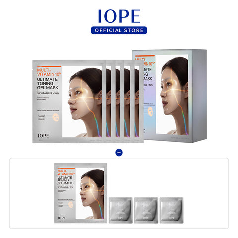 IOPE Multi Vitamin 10% Toning Gel Mask 30g (5-Pack)