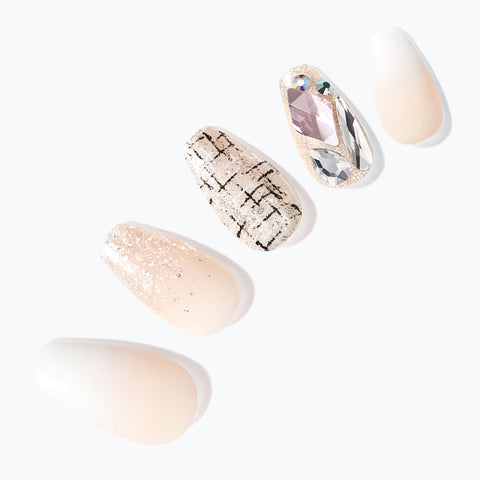 Dashing Diva Magic Press Classic Tweed (Coffin) Nail Tips