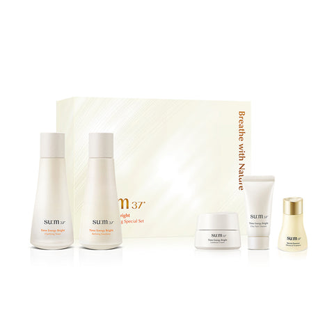 SU:M37 Time Energy Brightening 2-Piece Basic Set (Toner 50ml + Emulsion 50ml)