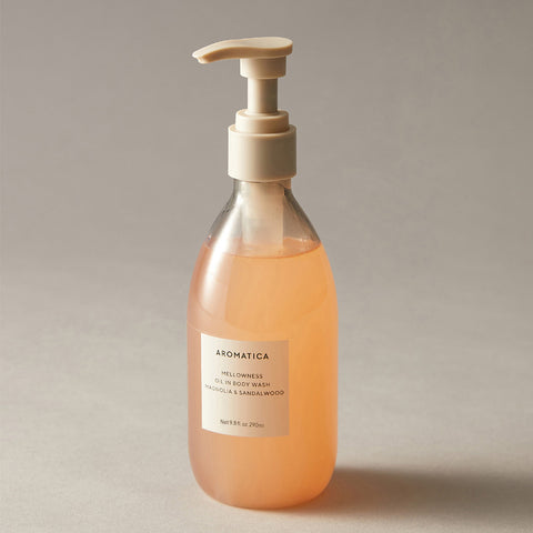 Aromatica Mellowness Oil-In Body Wash Magnolia & Sandalwood 290ml