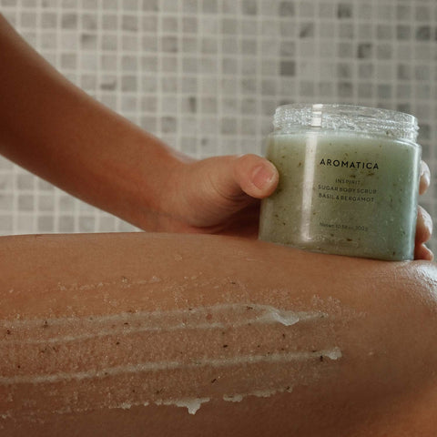 Aromatica Sugar Body Scrub Basil & Bergamot 300g