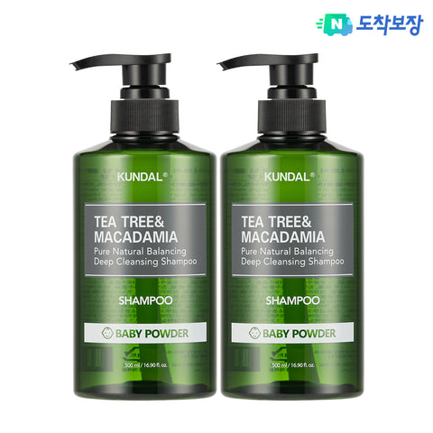 Kundal Scalp Deep Cleansing Shampoo (Oily) 500ml x2 - Baby Powder