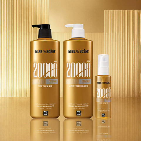 Mise en Scene Protein Therapy Clinic 20000 Shampoo 1000ml (2 pack)