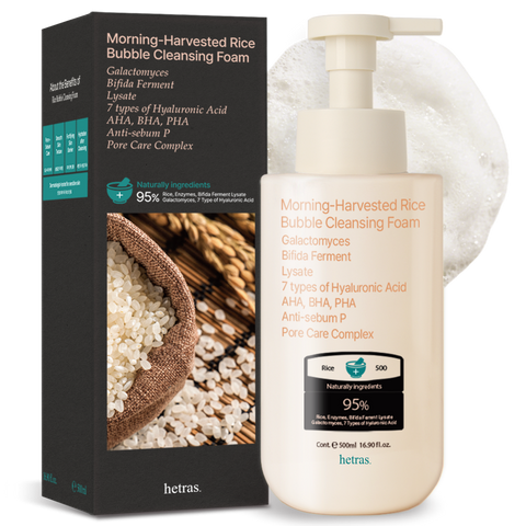 Hetras Morning Rice Bubble Cleansing Foam 500ml