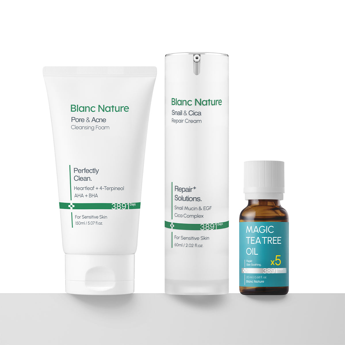 Blancnature Trouble Rapid Soothing 3-Piece Set