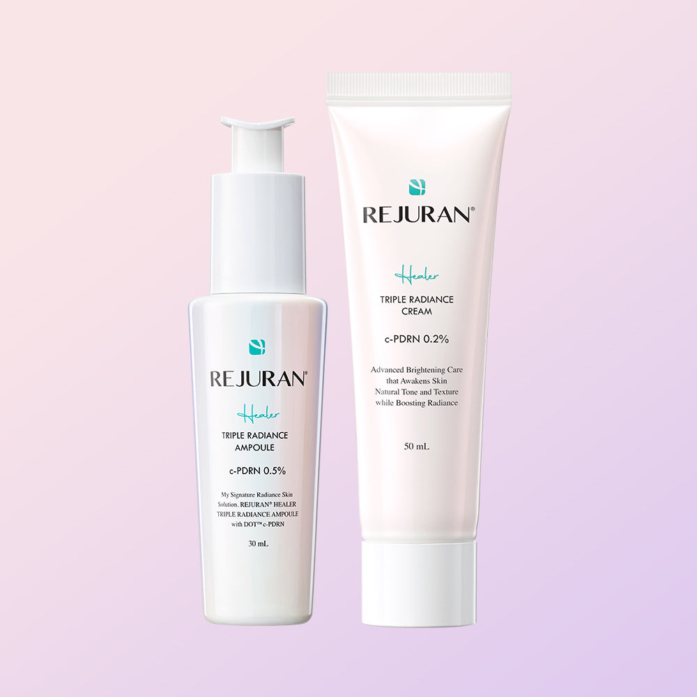 Rejuran Healer Triple Radiance Ampoule 30 mL + Radiance Cream 50 mL 2-Piece Set