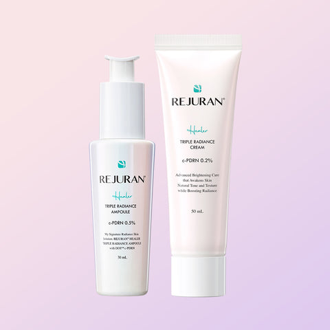 Rejuran Healer Triple Radiance Ampoule 30 mL + Radiance Cream 50 mL 2-Piece Set