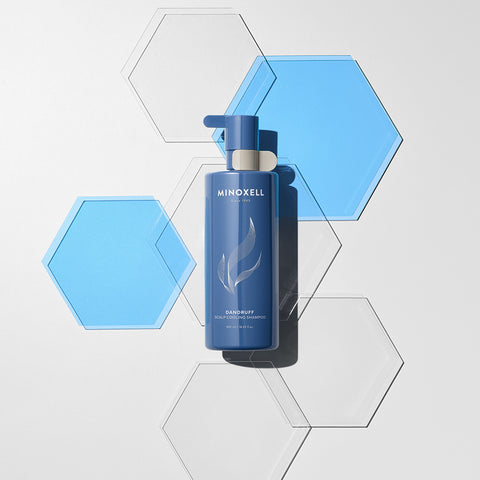 Minoxell Pore Cleansing Scalp Shampoo 480ml (2) + Dandruff Scalp Cooling Hair-Loss Shampoo 480ml (1)