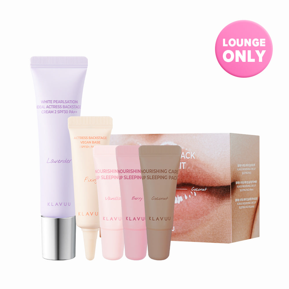 KLAVUU Backstage Cream 10ml + Fixing Cream 5ml + Lip Mask Miniature Set