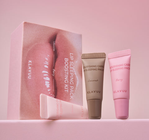 KLAVUU Backstage Cream 10ml + Fixing Cream 5ml + Lip Mask Miniature Set