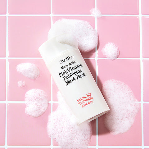 SU:M37 Micro Active Pink Vitamin Bubble Tox Mask 100ml