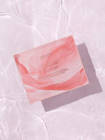Labiotte Prestige Collagen Elasticity Care Double-Fit Mask, 50 Sheets (+ HyalBiome Cleansing Tissues)