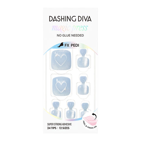 Dashing Diva Magic Press Pedicure Love Sky