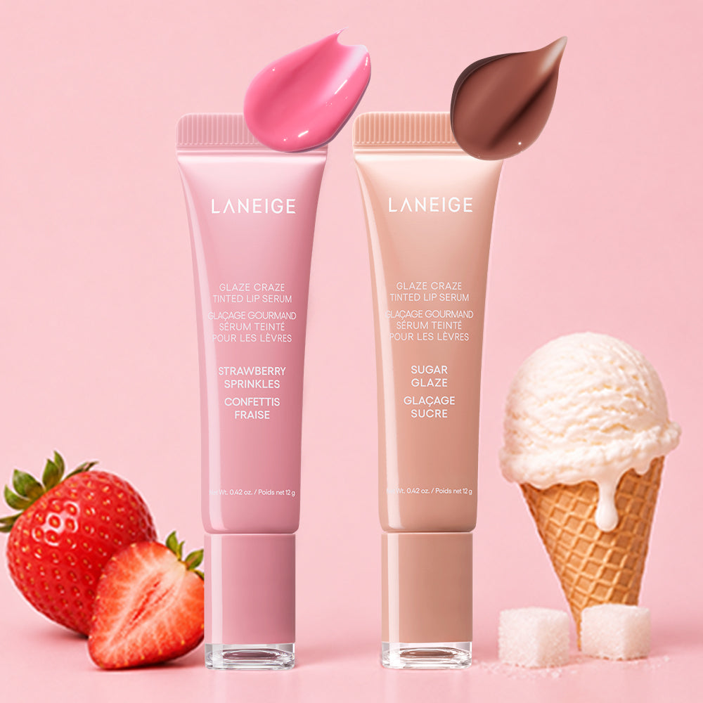 Laneige Donut Lip Serum 12g x2 (Strawberry + Sugar)
