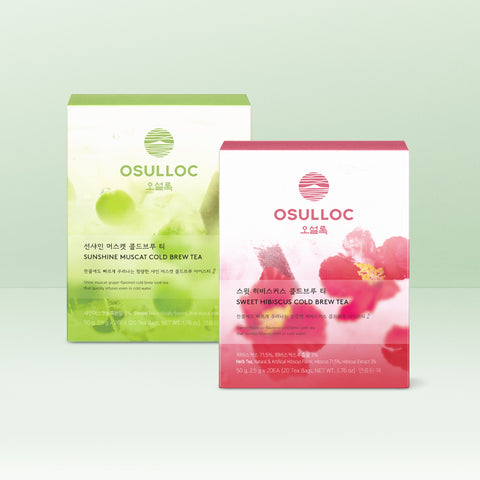 OSULLOC Cold Brew Tea 4-Variety Pack (20 bags each)