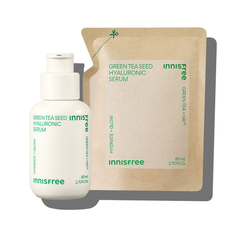 Innisfree Green Tea Seed Hyaluronic Acid Serum 80ml + Refill 80ml