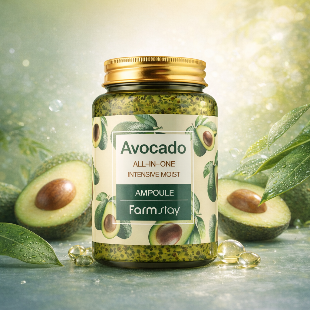 Farmstay Avocado All-in-One Intensive Moist Ampoule 250ml (3 Pack)