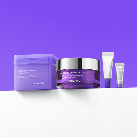 Dermafirm Toning & Soothing 2-Piece Set (Toning Pad + Soothing Repair Cream 50ml)