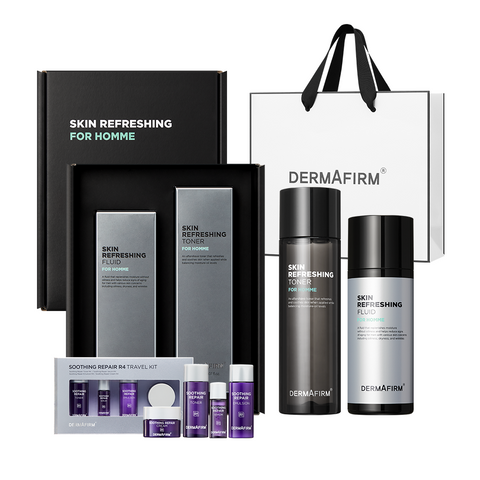 Dermafirm Skin Refreshing Homme 2-Piece Set (Toner 150ml + Fluid 120ml)