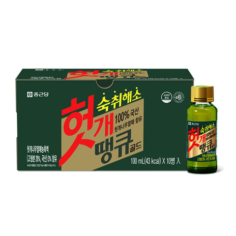 Chongkundang Hovenia Thank You Gold 100ml x 10 Bottles (1 Pack)
