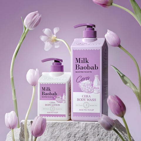 Milk Baobab Cera Body Wash 1200ml + Body Lotion 600ml White Musk