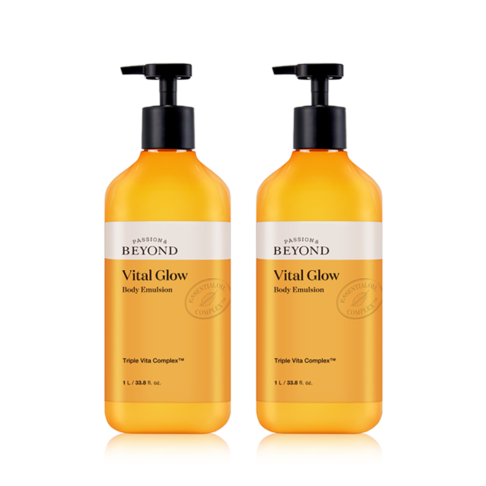 BEYOND Citrus-Scent Brightening Vital Glow Body Lotion 1L (2 Pack)