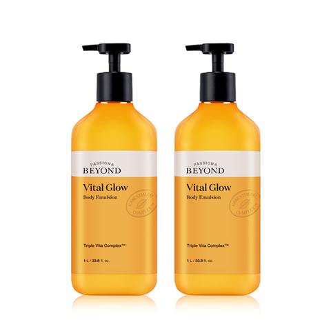 BEYOND Citrus-Scent Brightening Vital Glow Body Lotion 1L (2 Pack)