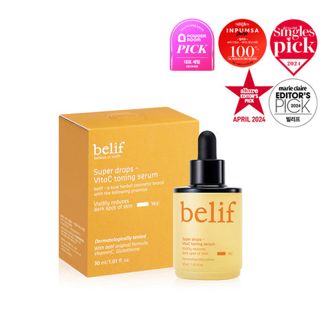 belif Super Drops Vita C Toning Serum 30ml