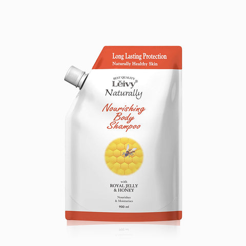 Leivy Royal Jelly (Green Apple) Body Wash 1150ml + Refill 900ml Set