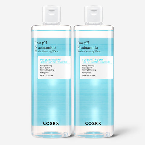 COSRX Low pH Niacinamide Micellar Cleansing Water 400ml (2 Pack)