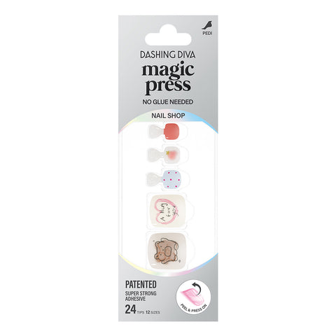 Dashing Diva Magic Press Pedicure Hug Bear