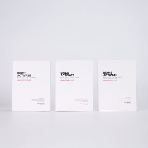 Biome Activate Enriched Cream Mask (10 Sheets) (3 Pack)