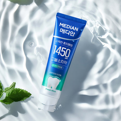 Median 1450 High-Fluoride Toothpaste Fresh Mint 160g (3-Pack)